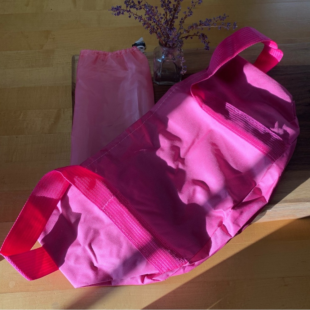 New Packable Foldable Reusable Shopping Bag w/ Pouch